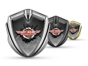 Metal Domed Emblem Minimal Modern